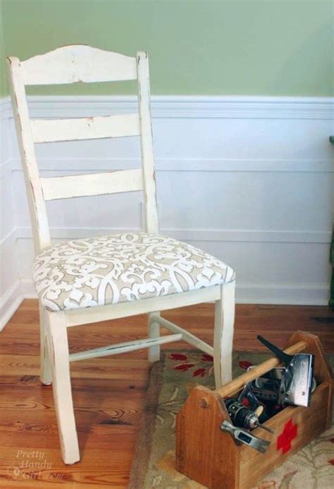 Sand down the armrests if needed and do any other repair work to the wooden frame. Video Tutorial: How to Reupholster Dining Chairs and ...