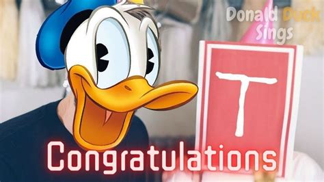 Donald Duck Sings Congratulations Feat Goofy And Pete Youtube