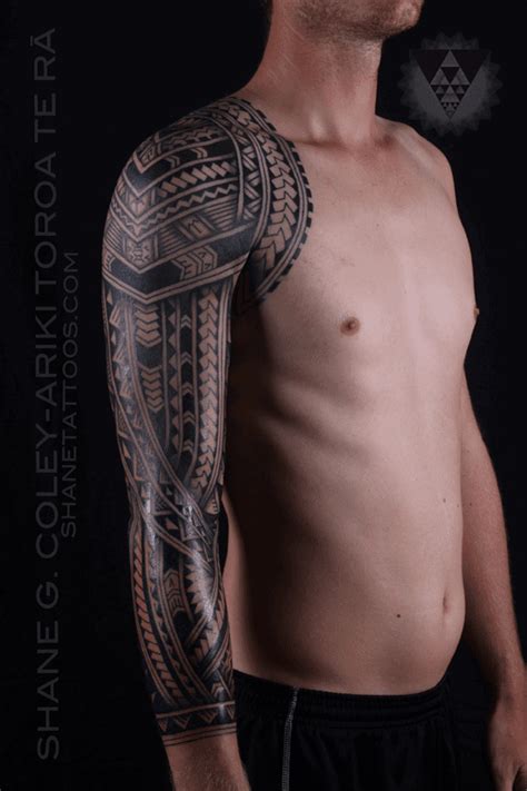 Shane Tattoos Polynesian Sleeve Tatautattoo Tatau Tattoo
