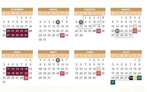 Calendario De Descanso Laboral 2023 Mexico Imagesee