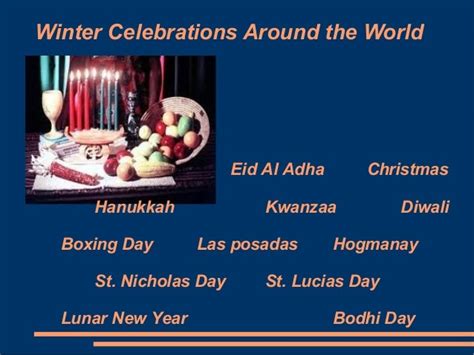Winter Celebrations Around The World