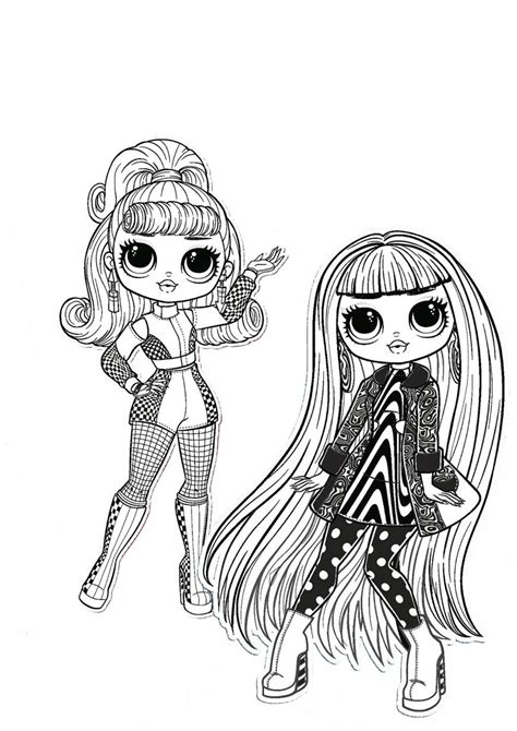 Darmowe kolorowanki do wydruku o różnorodnej tematyce, które możesz wydrukować i all lol omg lights fashion dolls glow in the dark. free LOL OMG coloring page | Horse coloring pages, Cartoon coloring pages, Cute coloring pages