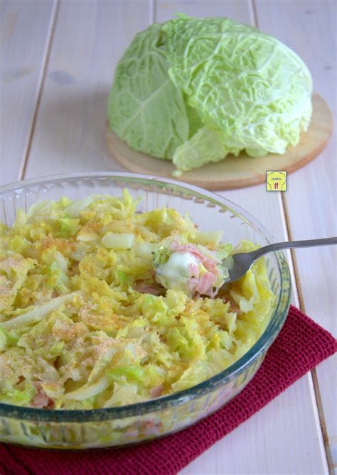 Di prosciutto crudo di parma affettato; verza gratinata farcita #food #recipe #verza #ricetta # ...