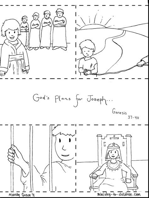 Joseph Bible Story Coloring Pages At Free Printable