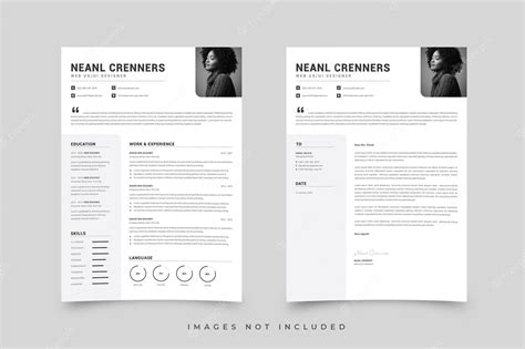 Premium Vector Resume Amp Letter Cover Template