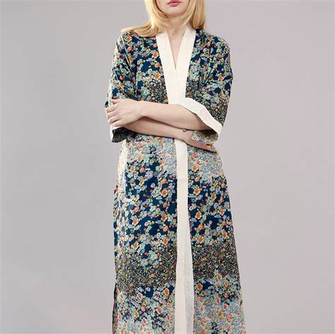 Geisha Organic Cotton Kimono Dressing Gown By Verry Kerry