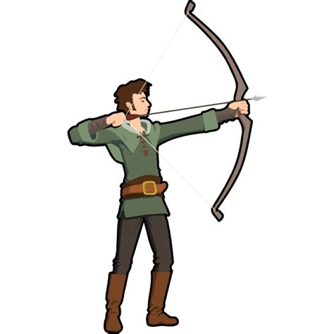 Vector Silhouette Illustration Of Archer Free Svg