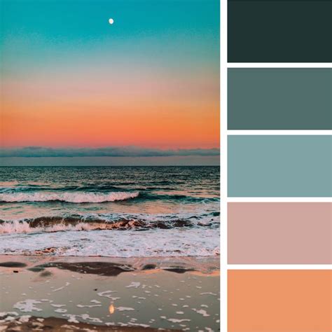 Beachy Coastal Color Palette Inspiration In Coastal Color