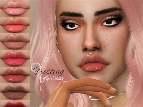 The Sims Resource Frosting Lip Gloss N197 By Pralinesims