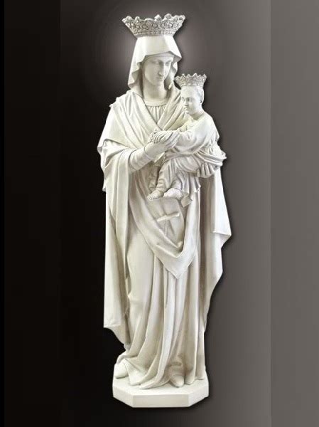Mary Holding Baby Jesus Marble Statue Dsf C29 Danang Sculpture Foundation