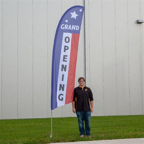 Tradeshow Display Bowflag® Stock Design Grand Opening Feather Flag
