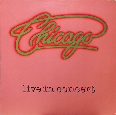 Chicago Live In Concert Club Edition Vinyl Discogs
