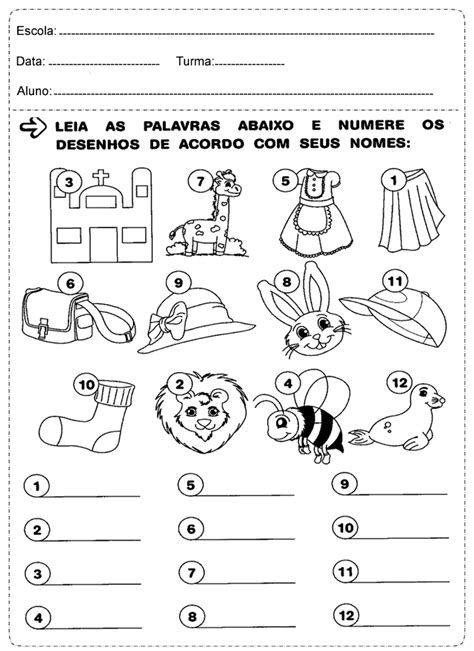 Atividades 1° Ano Português Alfabeto Educação E Transformação