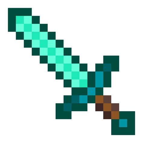 Pixilart Minecraft Diamond Sword By Skyguy8675