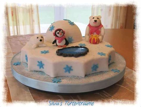 Meinen unterricht biete ich in der form eines einzelunterrichts an. Silvia s Tortenträume Eisbär Robbe Pinguin Iglu Wasser ...