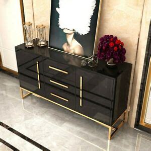 Fitted with ample storage options and a contemporary. Homary 59" Black Buffet Table Kitchen Storage Sideboard ...