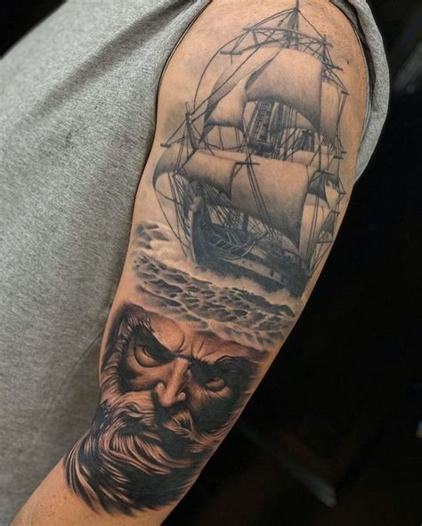 Amazing Ship Tattoo Ideas That Will Blow Your Mind Ship Tattoo Tattoos Viking Ship Tattoo