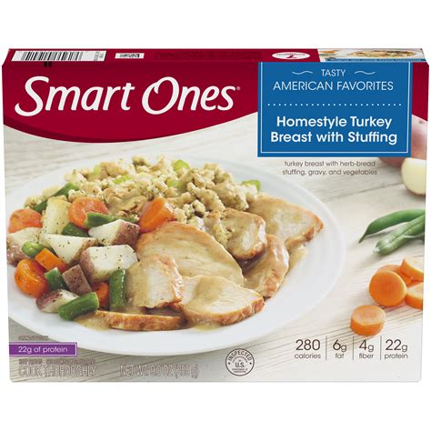 Smart Ones Home Style Turkey Breast With Stuffing 9 Oz Box My Food