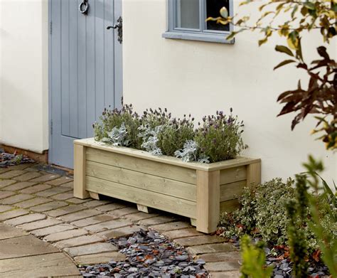 So when i set out to create a set. Classic pressure-treated Redwood Pine planter | Taylor ...