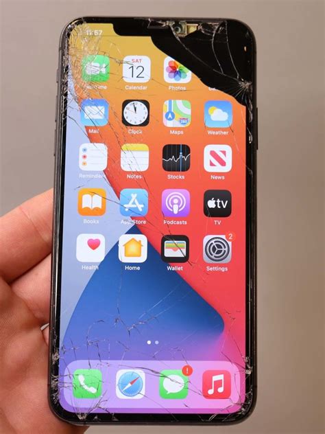 Broken Atandt Apple Iphone 11 Pro Max 64gb Nwgf2lla 142 Cracked Bad