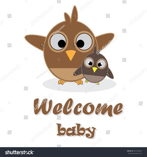 Welcome Baby Card Vector Illustration Stock Vector Royalty Free