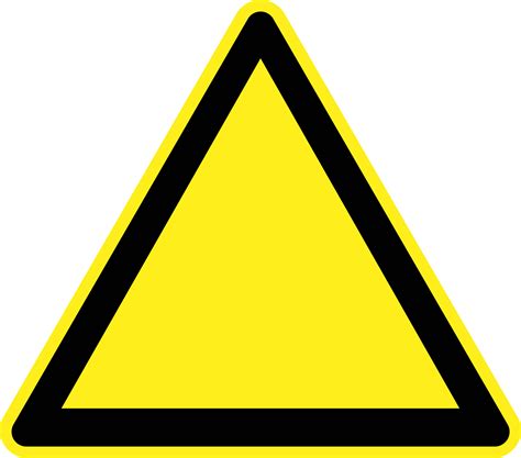 Pictures Of Warning Signs Blank Hazard Warning Sign Vector Image