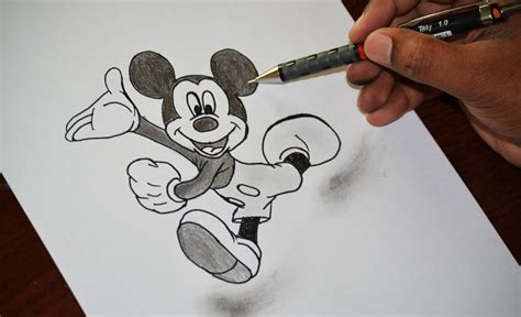 Https://techalive.net/draw/how To Draw A 3d Mickey Mouse