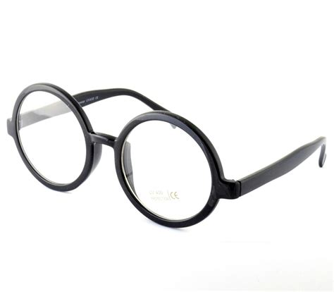 Big Round Clear Lens Tortoiseshell Black Geek Glasses Steampunk Wally Hipster Ebay