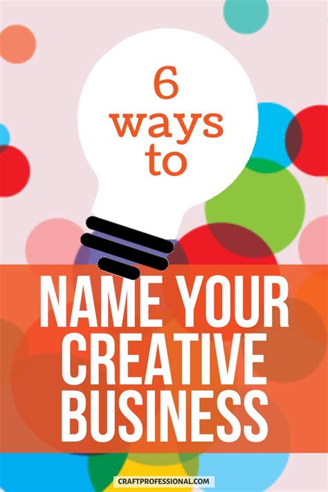 Business Name Ideas Unique Business Names Craft Business Creative
