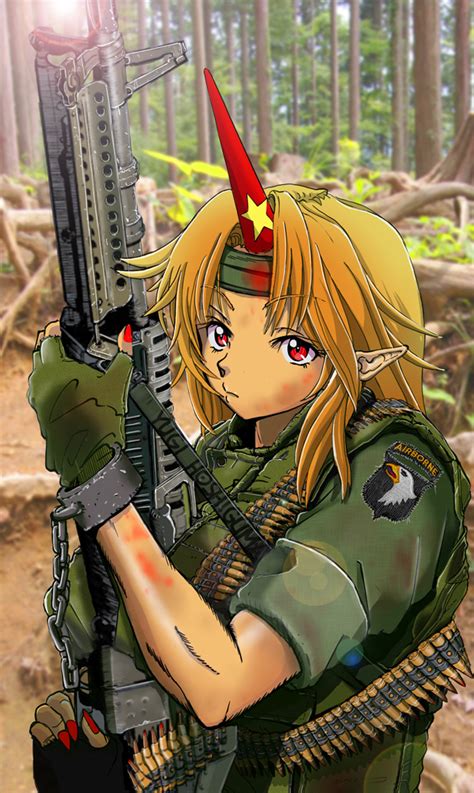 Safebooru 101st Airborne 1girl Alternate Costume Ammunition Belt