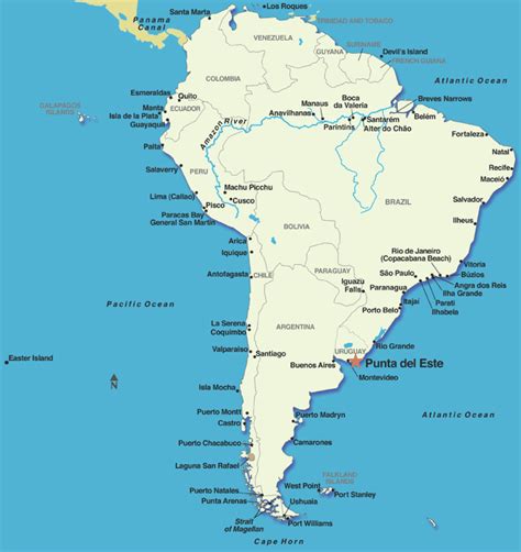 Punta Del Este Carte Voyage Carte Plan