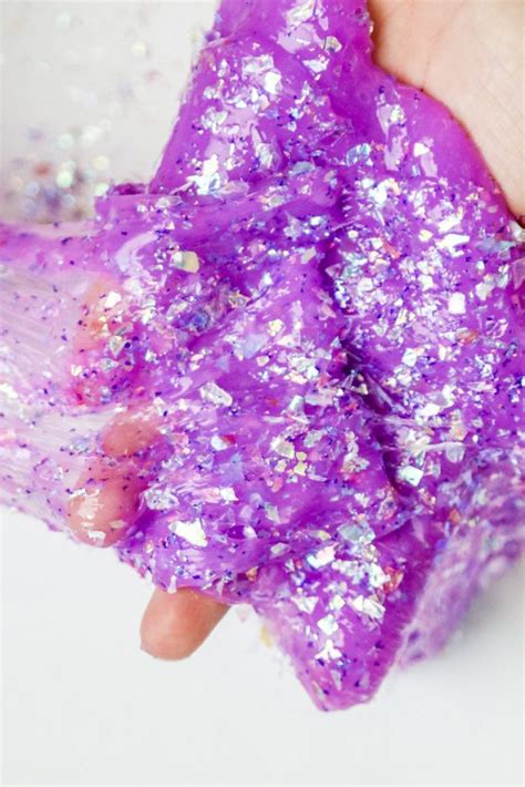 How To Make Purple Glitter Slime Without Borax Sippy Cup Mom
