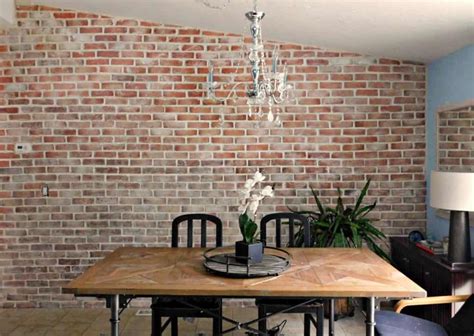 Everything you need to know to learn how to install a molding feature wall. Real Thin Brick Accent Wall Tutorial - Crafty Little Gnome