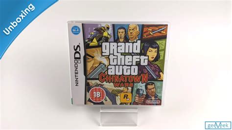 Gta Chinatown Wars Nintendo Ds Unboxing Youtube