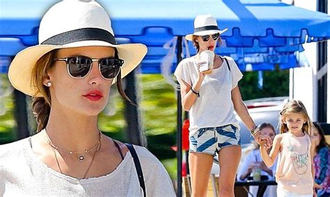 Alessandra Ambrosio And Her Daughter Anja Both Wear Shorts On Sizzling
