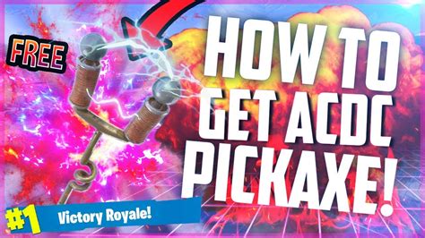 How To Get Acdc Pickaxe In Fortnite Season 8 For Free Youtube