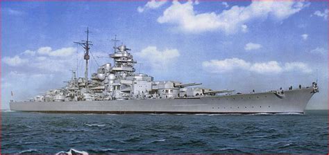 Battleship Bismarck Color Battleship Navy Ships Naval History