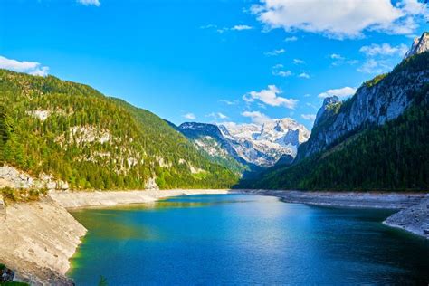 Beautiful Gosausee Lake In Salzkammergut In Austria Stock Photo Image