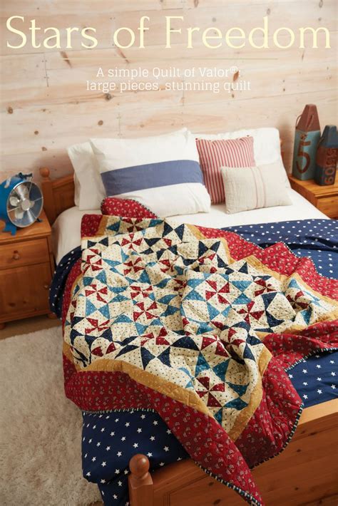 Stars Of Freedom Quilt Pattern Download Quilt Pattern Download