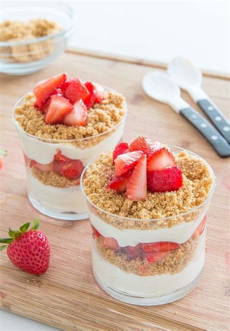 No Bake Strawberry Cheesecake Parfait Is An Easy Recipe For Summer