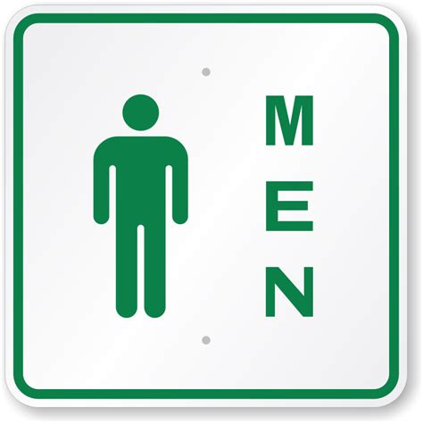 Men Sign With Green Border Sku K 0297