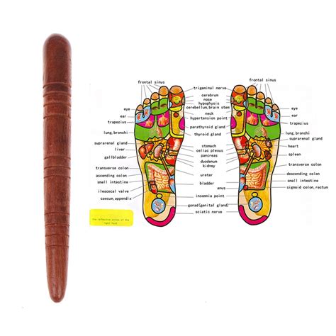 Bâton De Massage Des Pieds Thaïlandais Bois