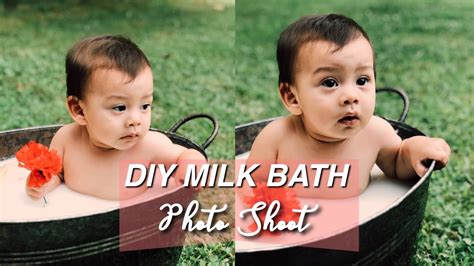 You can even create a milk bath photoshoot if you don't have a bath. DIY BABY MILK BATH PHOTO SHOOT - YouTube