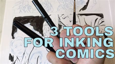 How To Make Comic Books Inking Paintingtube