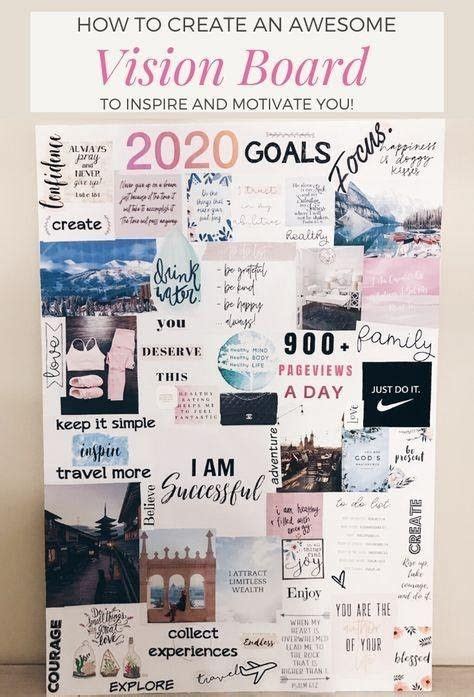 The Best Way To Visualize Is The Vision Board Just Get Hold Of Old