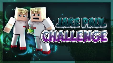 The Jake Paul Challengeminecraft Pe Skywarsteam10 Where U At Youtube