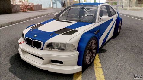 Gta san andreas — vehículos. BMW M3 GTR NFS Most Wanted para GTA San Andreas