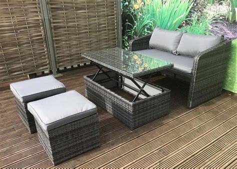 Compact Rattan4 Bistro Balcony Outdoor Set