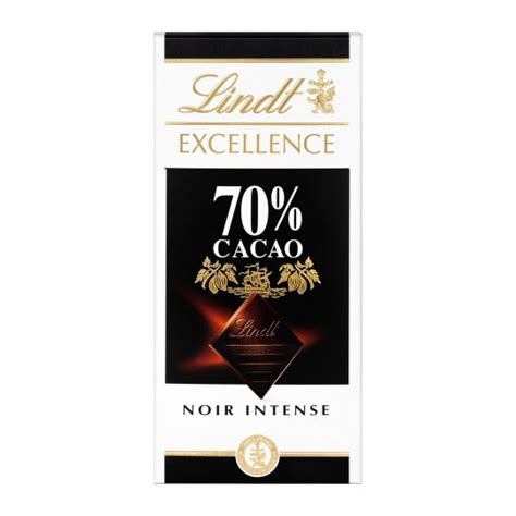 Lindt Excellence Tablette Chocolat Noir Click