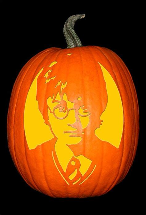 Harry Potter Pumpkin Carving Complex Wings Especially Must Be Drawn